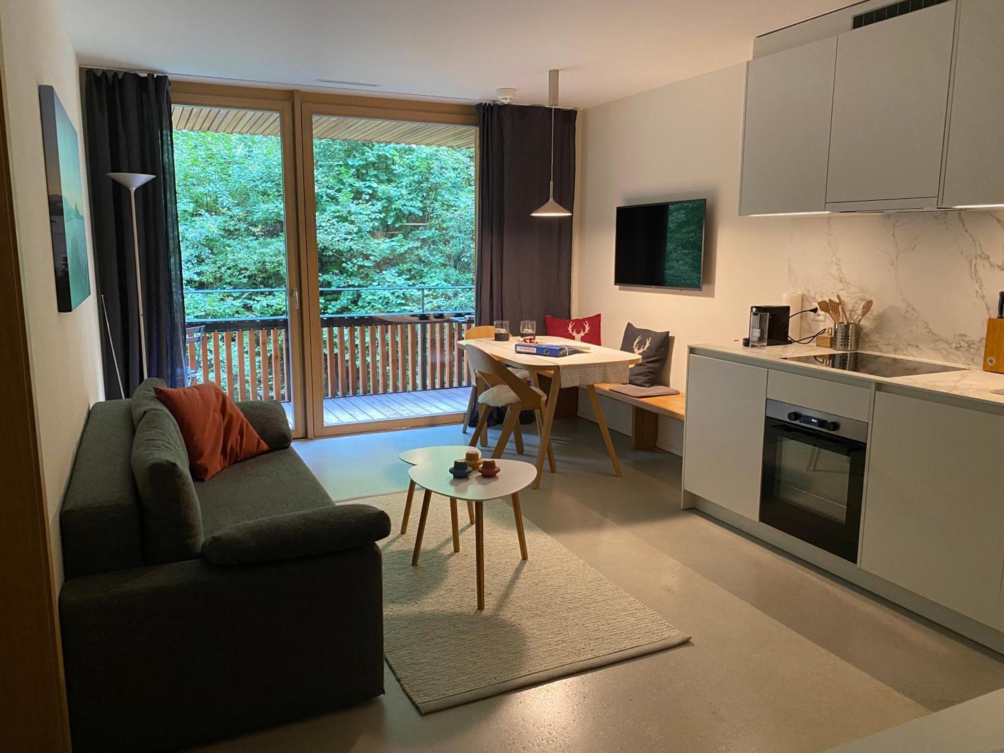 Stilvolle Ferienwohnung Direkt An Der Skipiste Flims Buitenkant foto